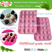 Nuevos moldes al por mayor del chocolate del silicón del grado alimenticio del diseño, molde del silicón